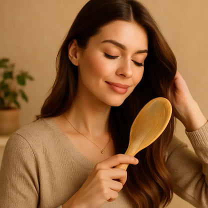 Anti-Frizz Bamboo Hairbrush