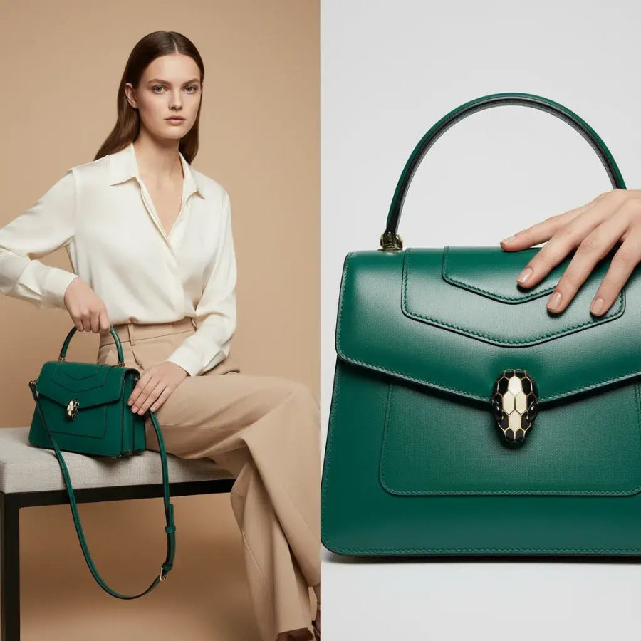 Serpentia Noir Charm Bag