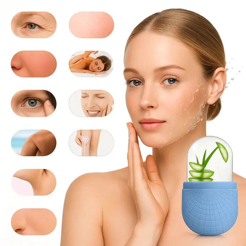 Silicone Cube Facial Ice Roller